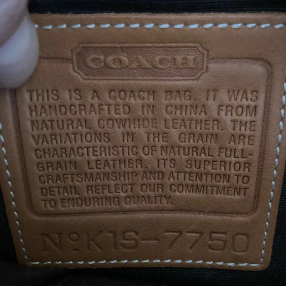 VINTAGE Coach Hampton Tan crossbody medium messenger K1S-7750 - Picture 11 of 14